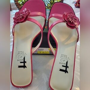 Elegant Pink Floral Women's Sandals